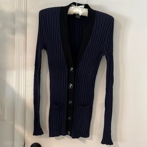 Beautiful navy and black cardigan